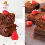 Tarta de brownie y frambuesa para Daibéticos